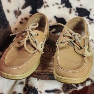 Women's Sperry Top sider boat shoe tan size 6 1/2